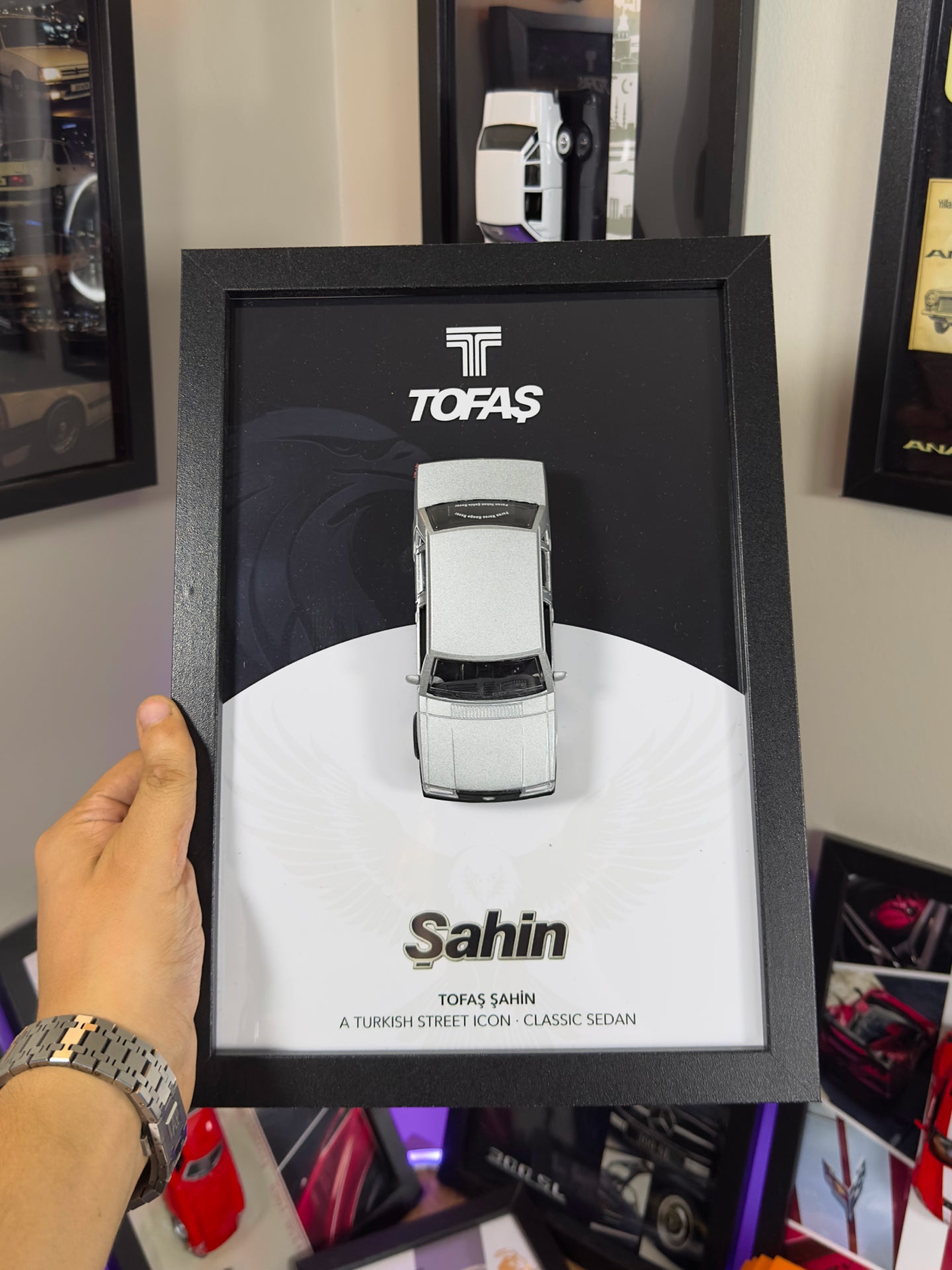 Tofaş Şahin Gri Araba Tablosu - Tasarım 1