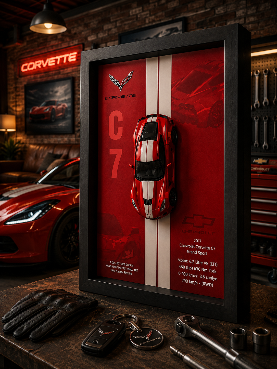 Chevrolet Corvette C7 Grand Sport Araba Tablosu