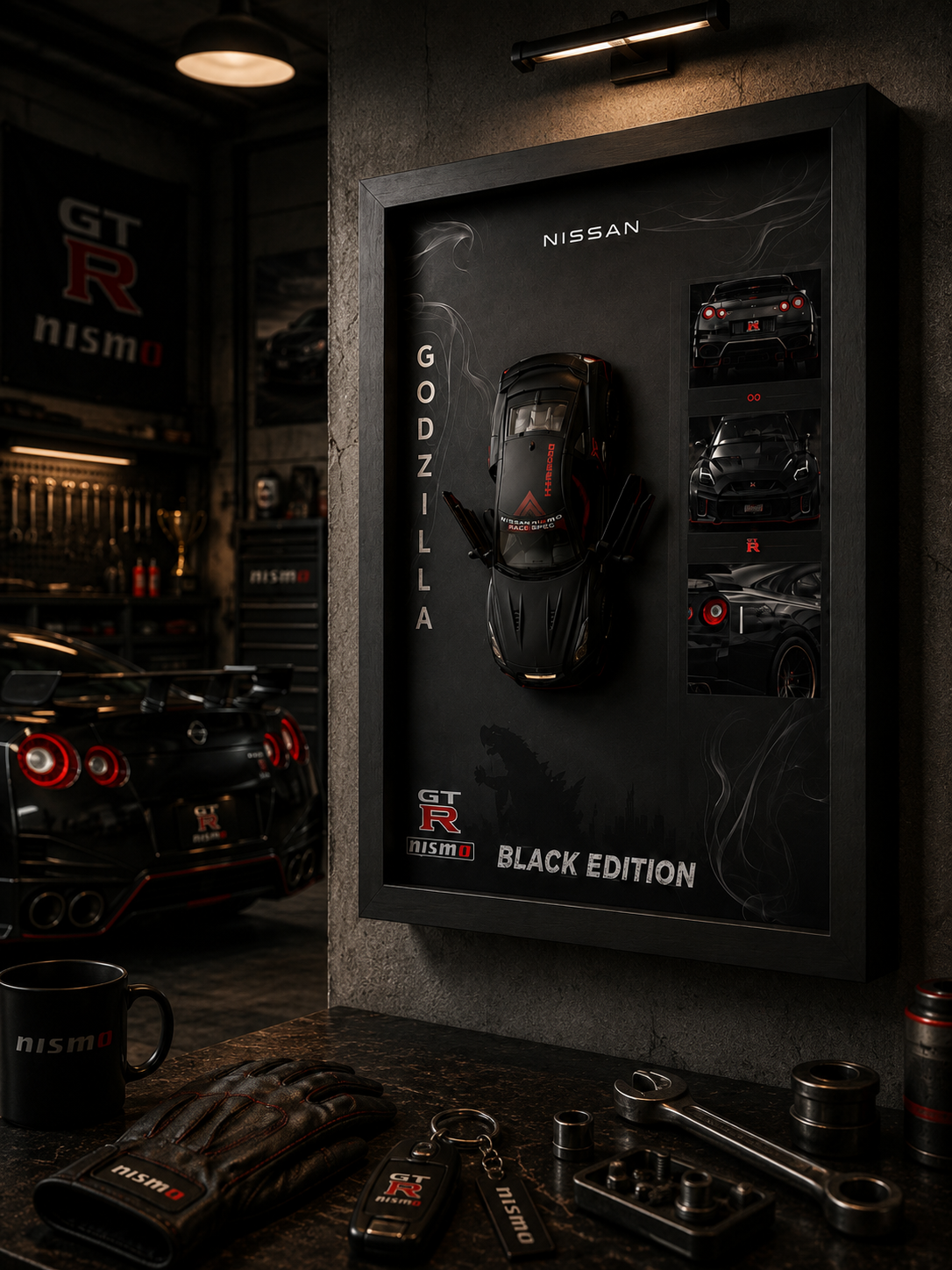 Nissan GT-R R35 Siyah — Orta Tablo