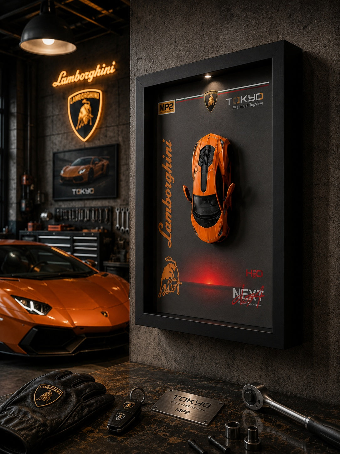 Lamborghini Huracán Turuncu — Küçük Tablo