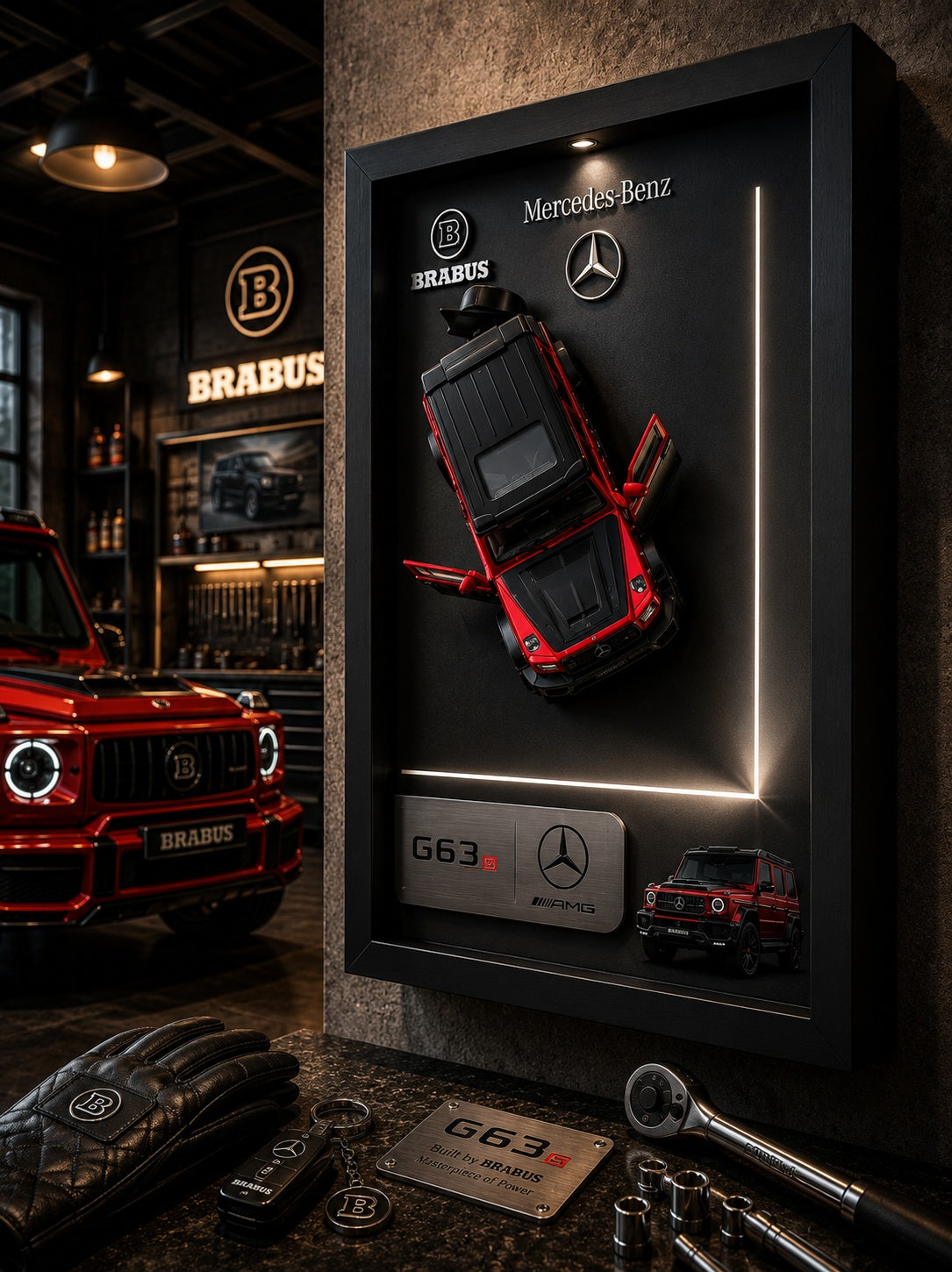 Mercedes G-Class Kırmızı — Orta Tablo