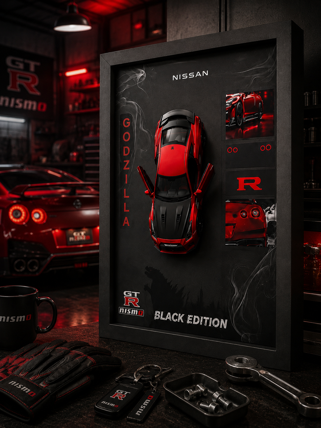 Nissan GT-R R35 Kırmızı — Orta Tablo