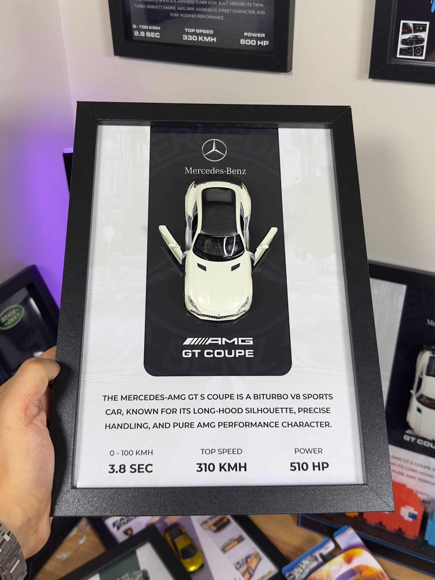 Mercedes-Benz AMG GT Beyaz Araba Tablosu