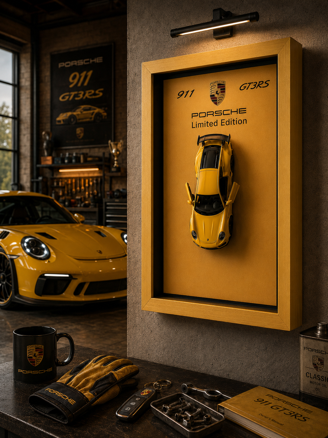 Porsche 911 GT3 RS Sarı Araba Tablosu
