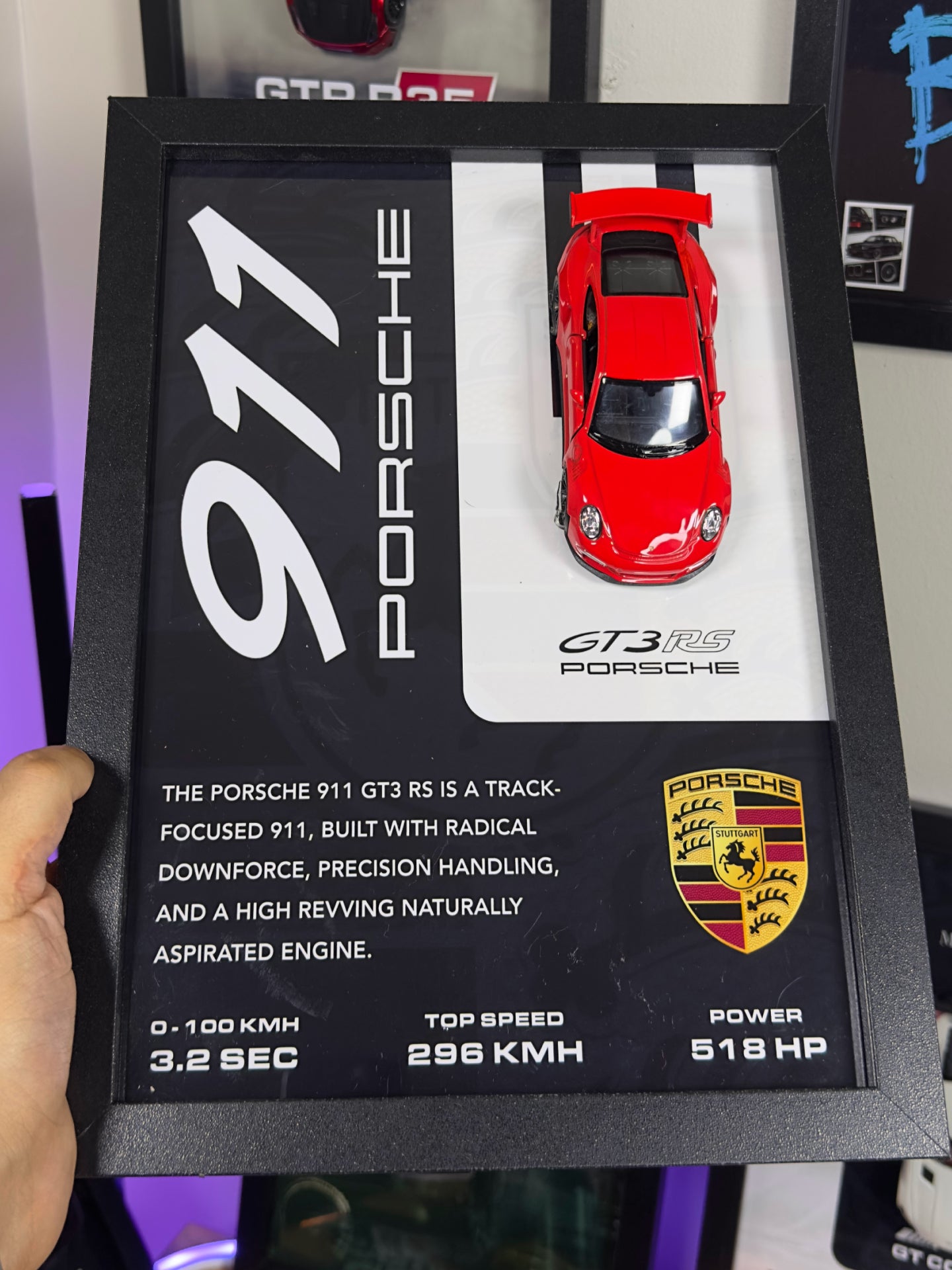 Porsche 911 GT3 RS Kırmızı Araba Tablosu