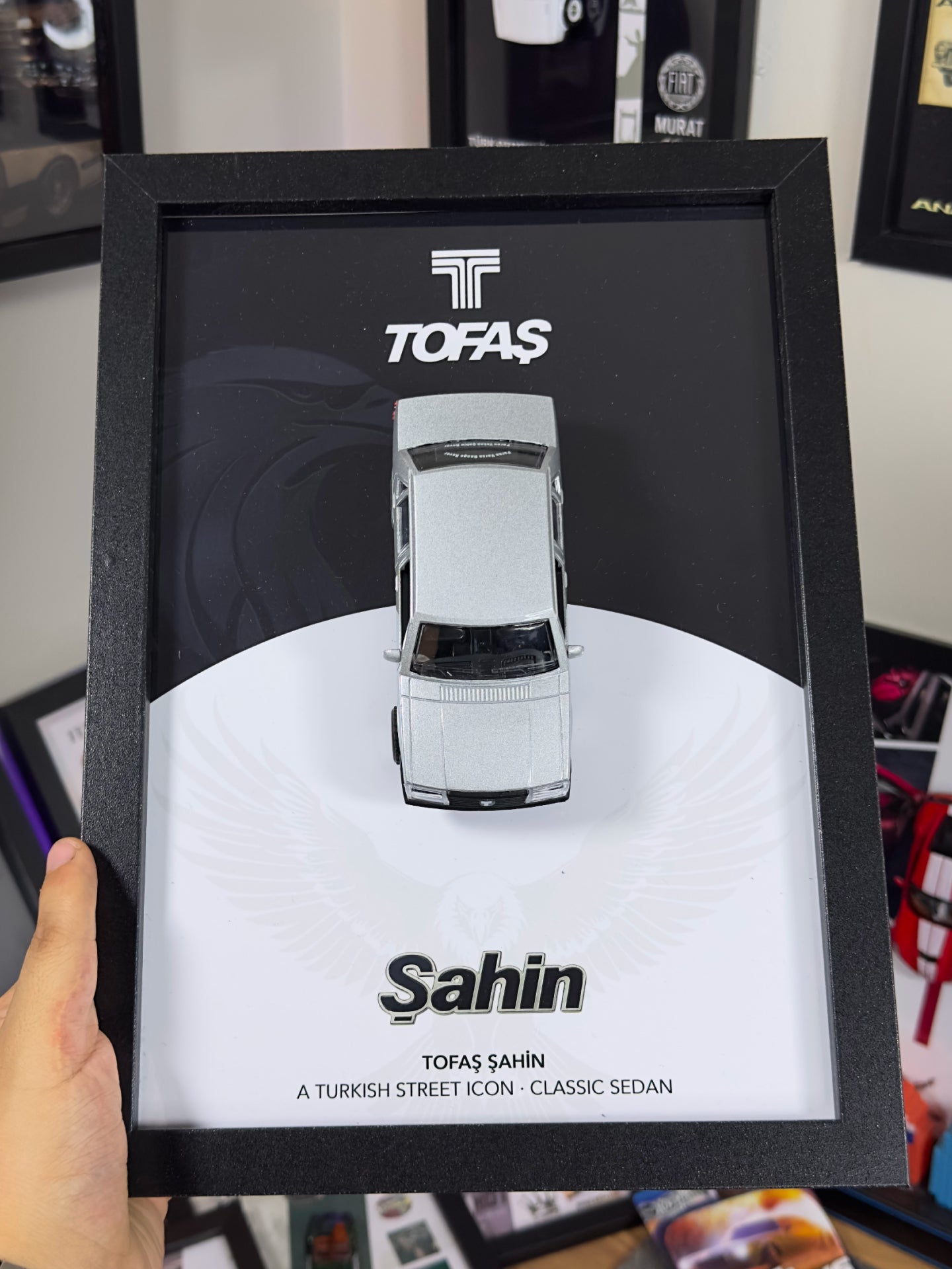 Tofaş Şahin Gri Araba Tablosu - Tasarım 1