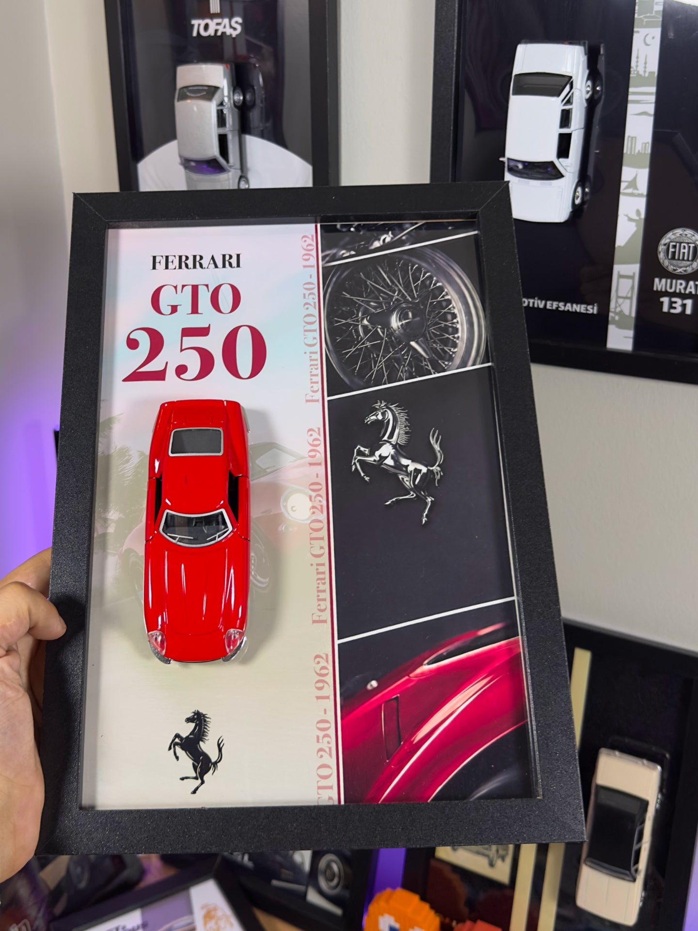 Ferrari GTO 250 Kırmızı Araba Tablosu