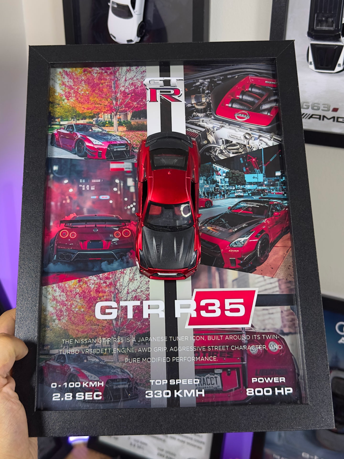 Nissan GTR R35 Kırmızı Araba Tablosu