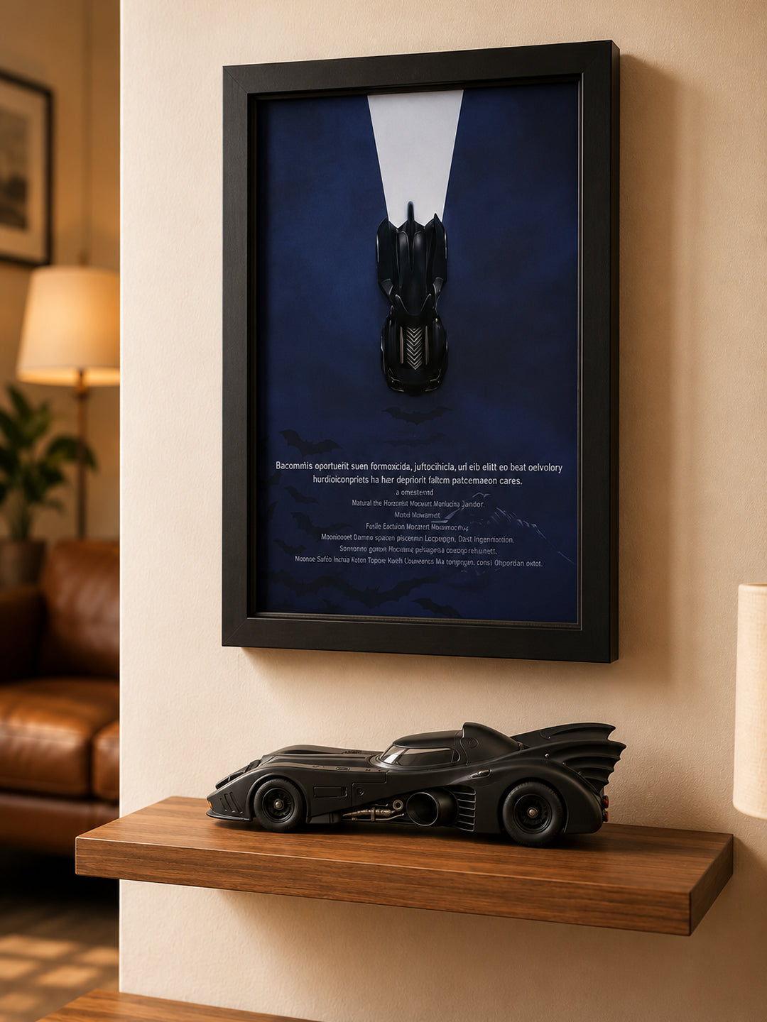 Batman Batmobile Araba Tablosu