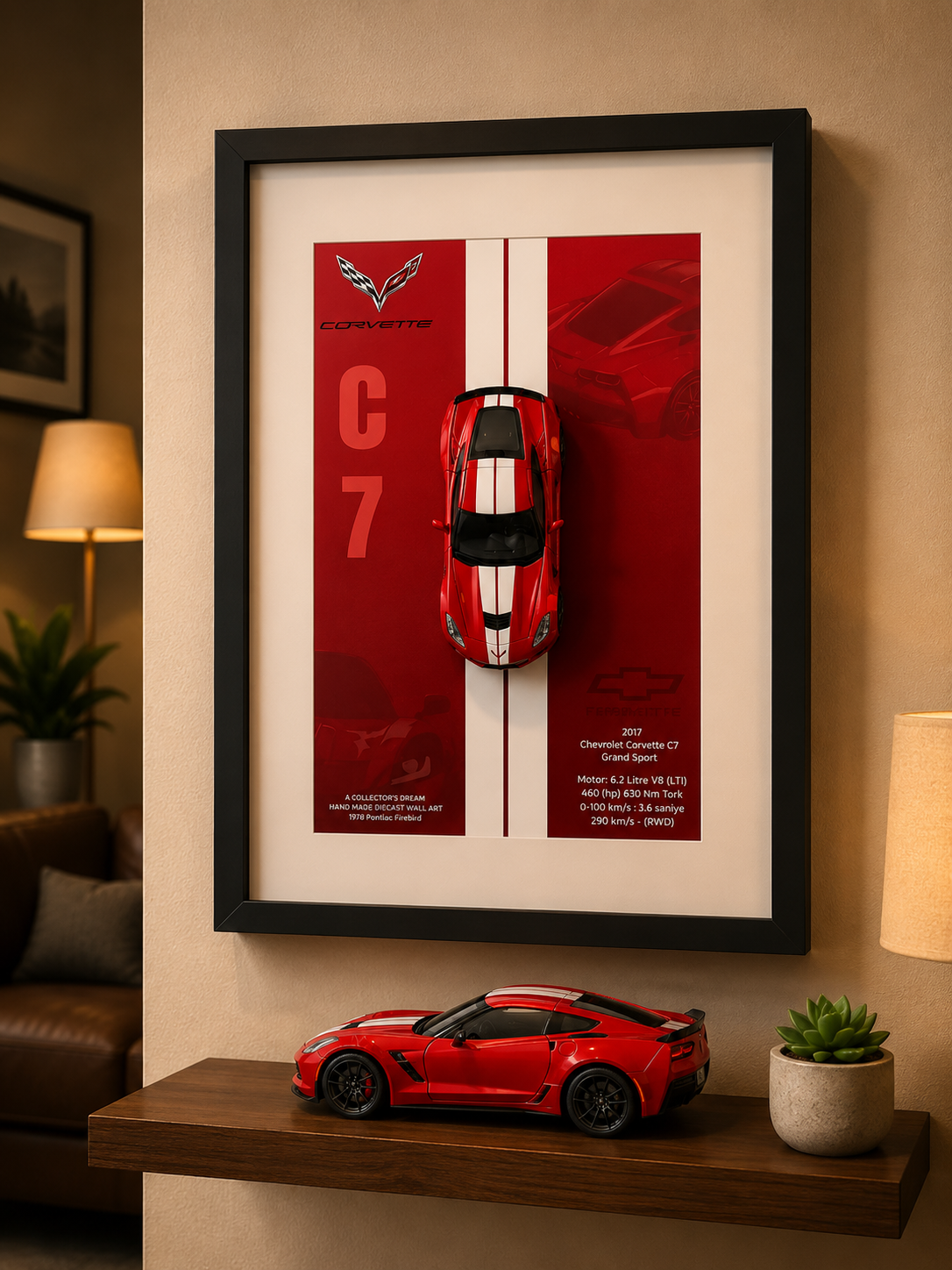 Chevrolet Corvette C7 Grand Sport Araba Tablosu