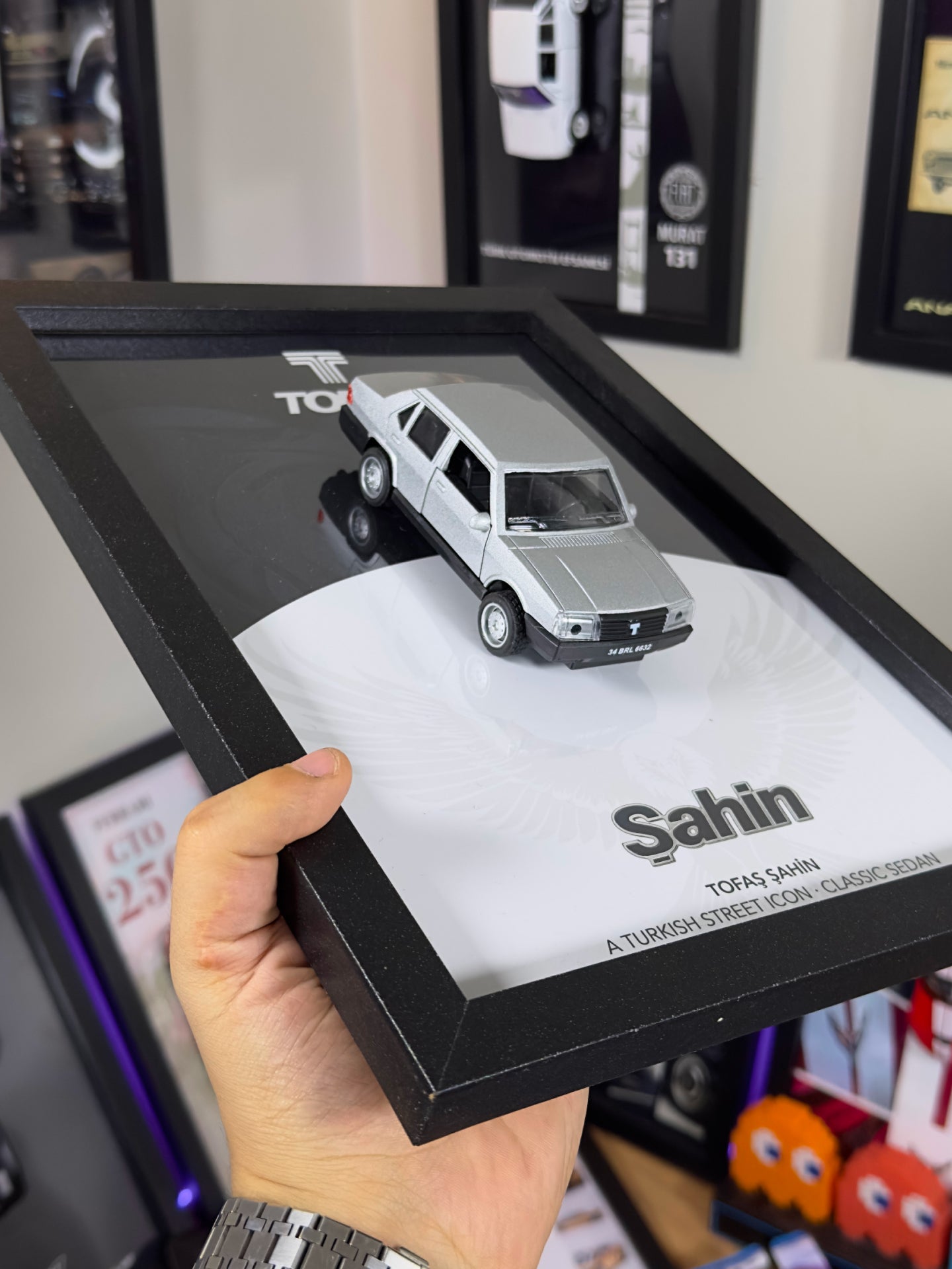 Tofaş Şahin Gri Araba Tablosu - Tasarım 1