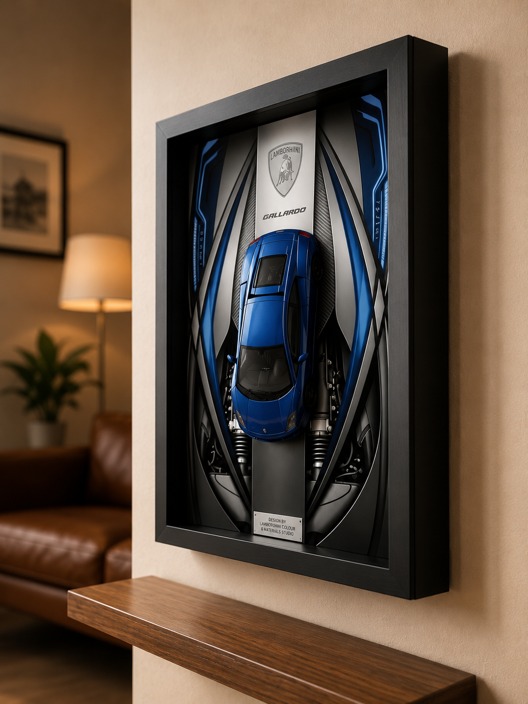 Lamborghini Gallardo Mavi koleksiyonluk tablo