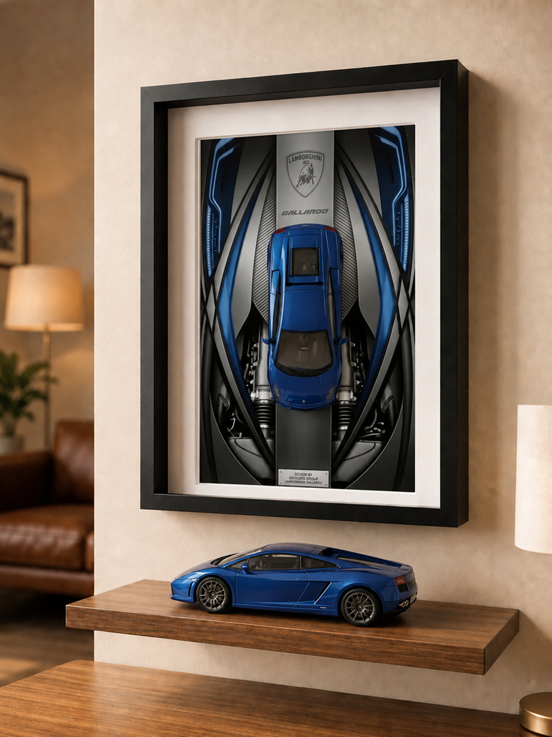 Lamborghini Gallardo Mavi Araba Tablosu
