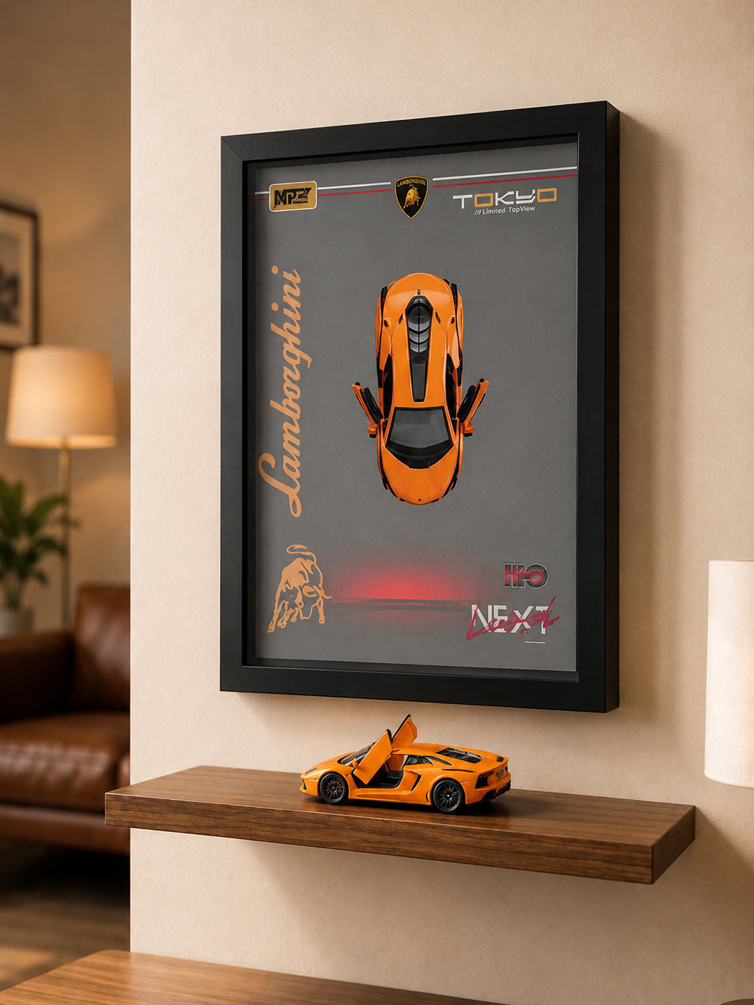 Lamborghini Gallardo Turuncu Araba Tablosu