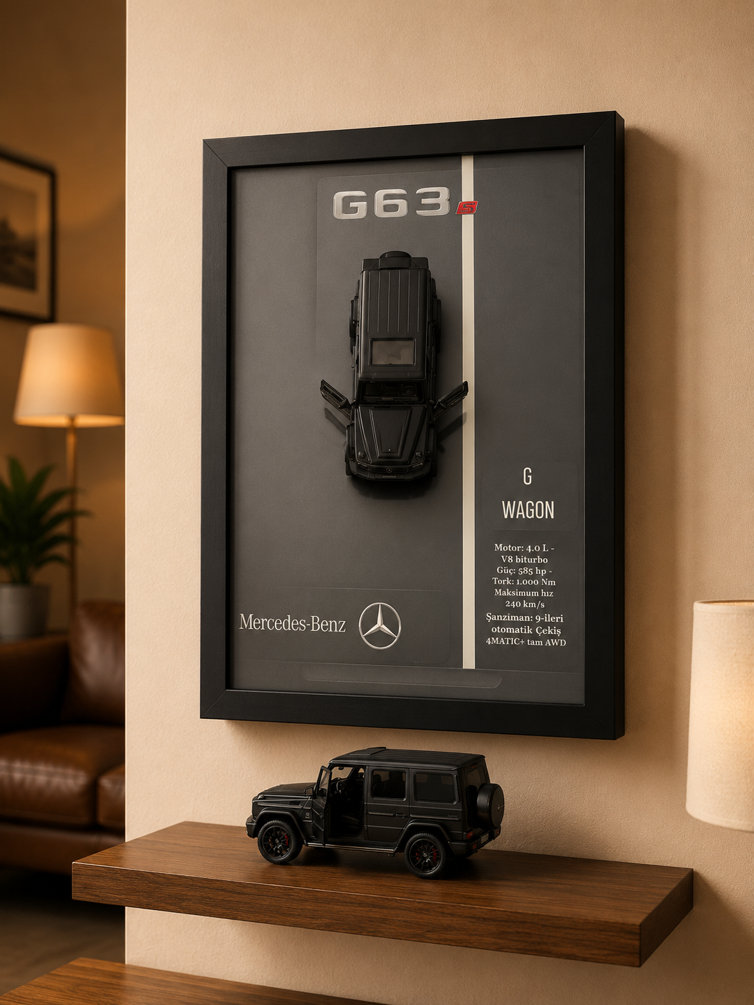 Mercedes G-Class Siyah — Orta Tablo