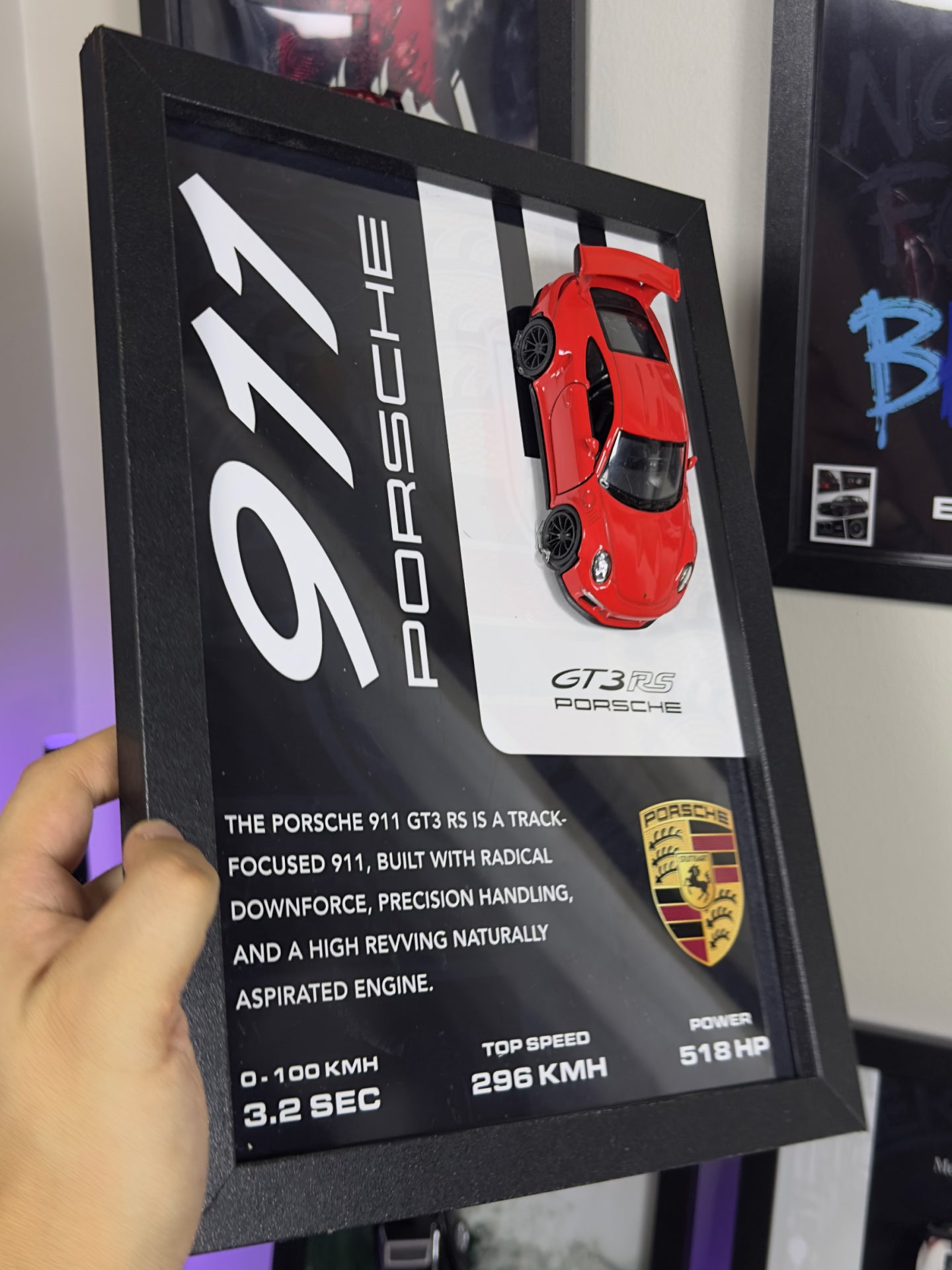 Porsche 911 GT3 RS Kırmızı Araba Tablosu