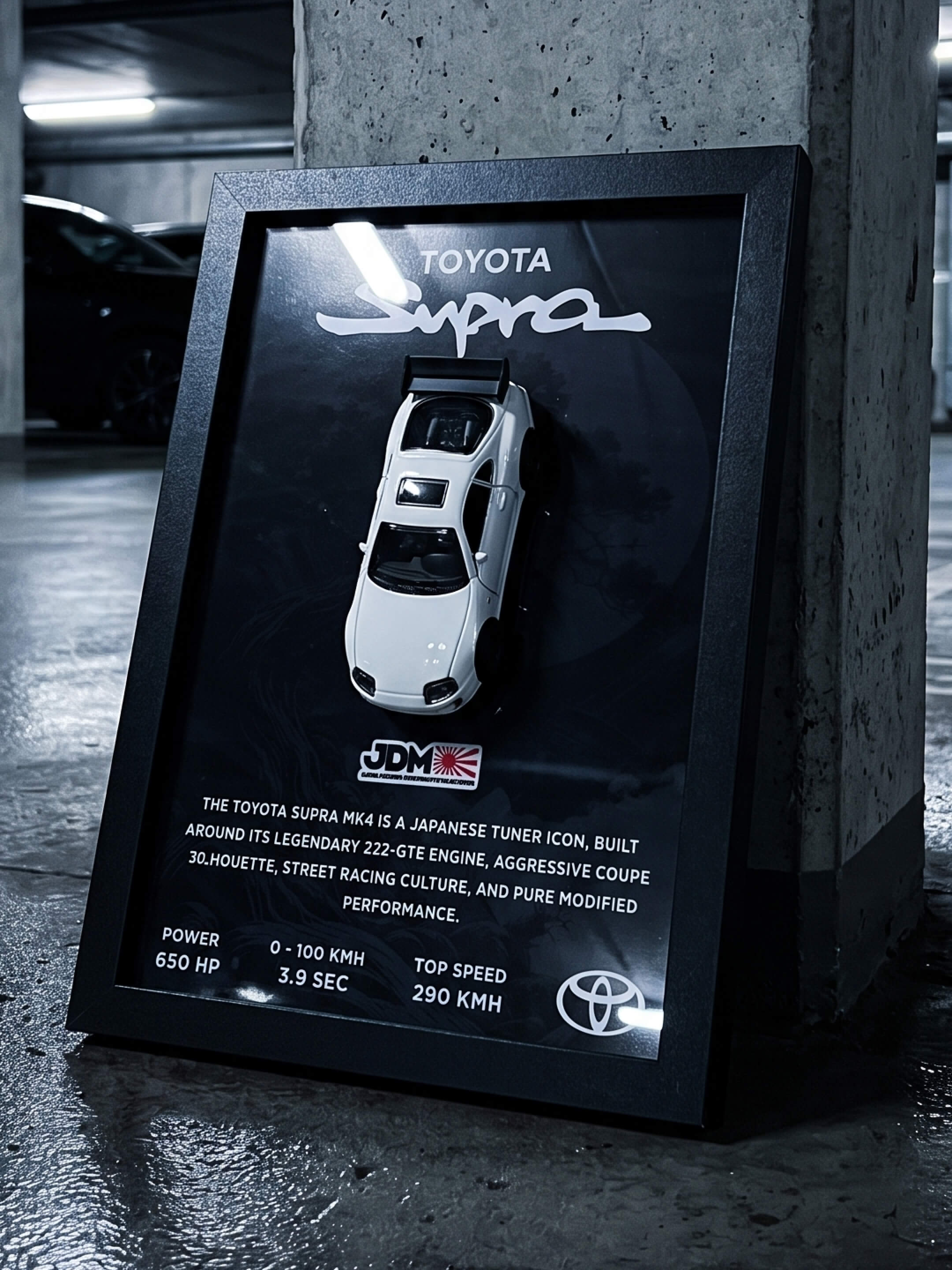 Toyota Supra Beyaz Araba Tablosu