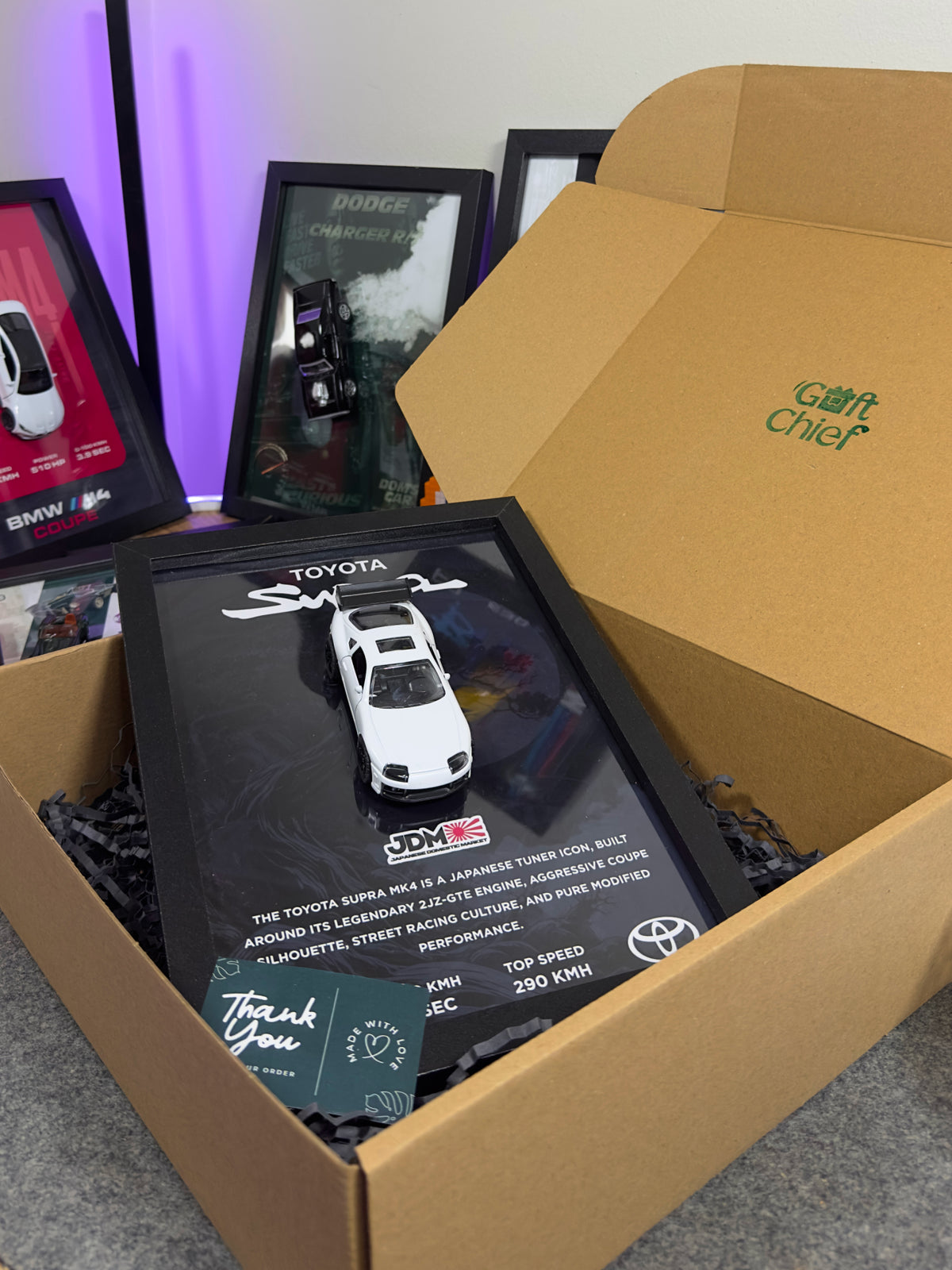 Toyota Supra Beyaz Araba Tablosu