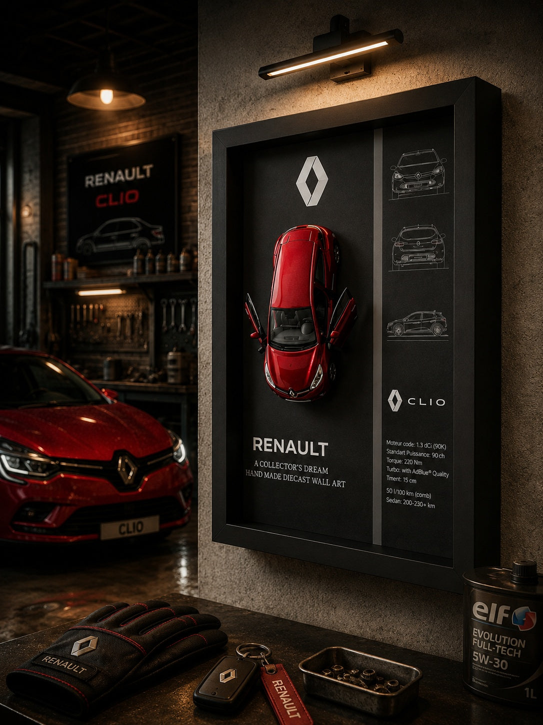 Renault Clio 4 Kırmızı Araba Tablosu