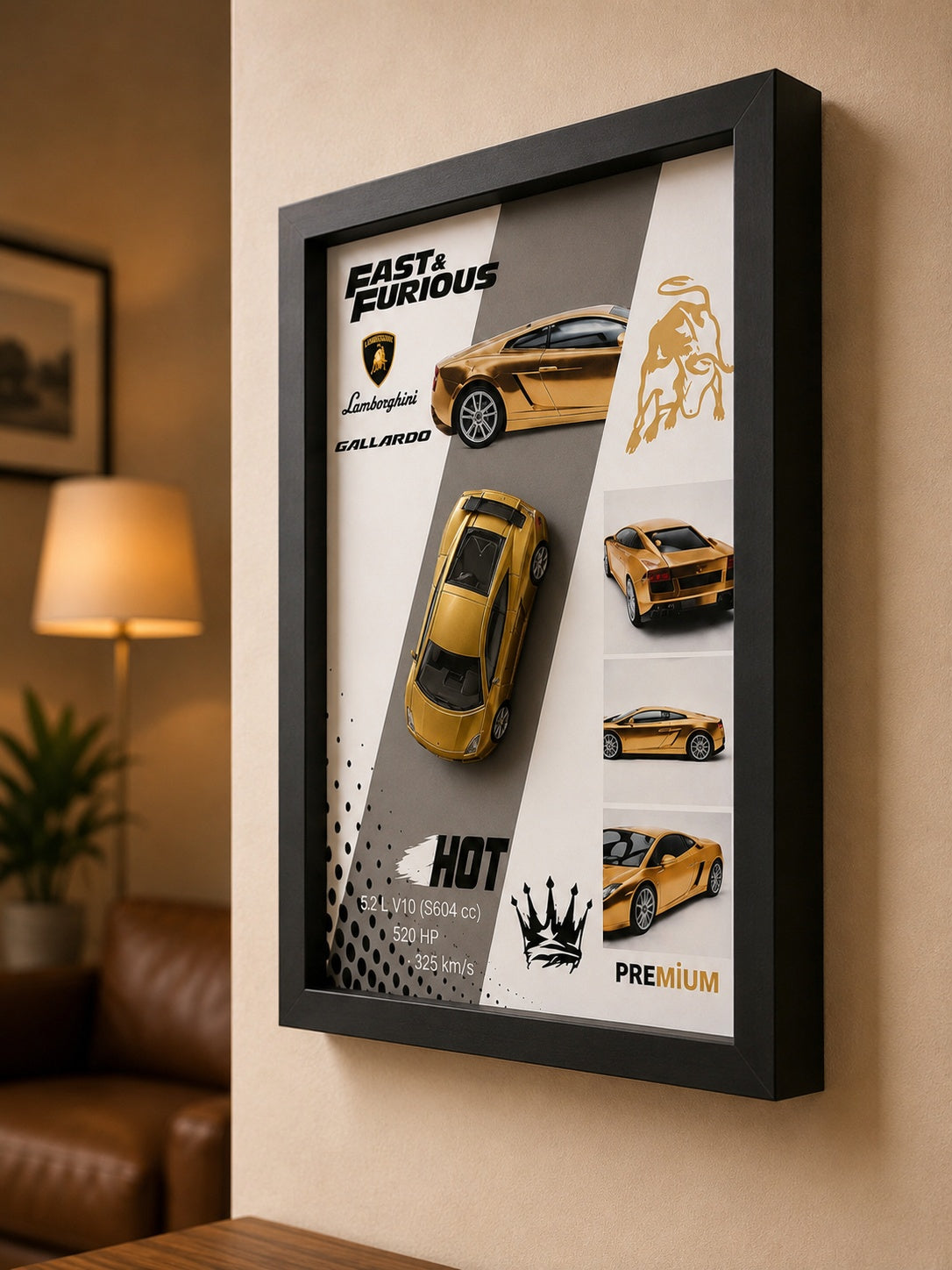 Lamborghini Gallardo Sarı Araba Tablosu
