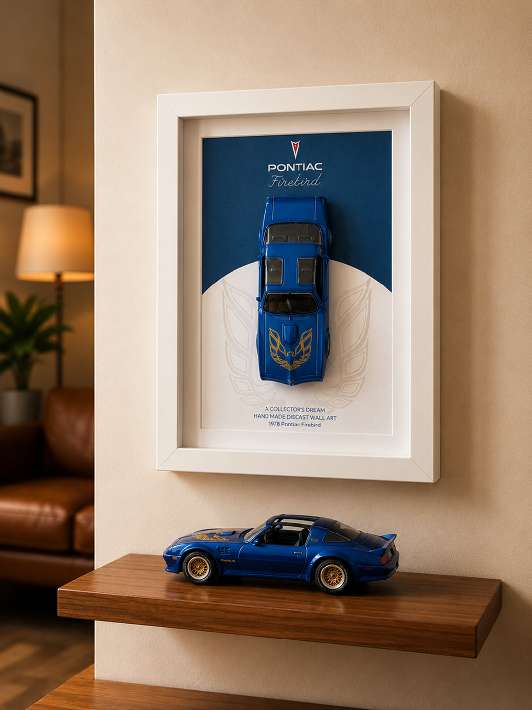 Pontiac Firebird Mavi Araba Tablosu
