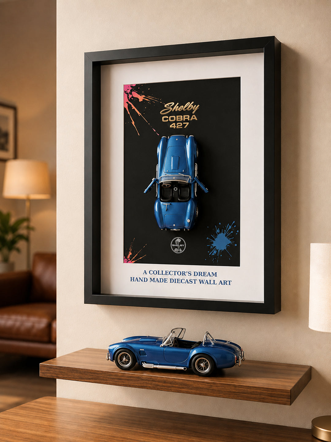 Shelby Cobra 427 Mavi Araba Tablosu