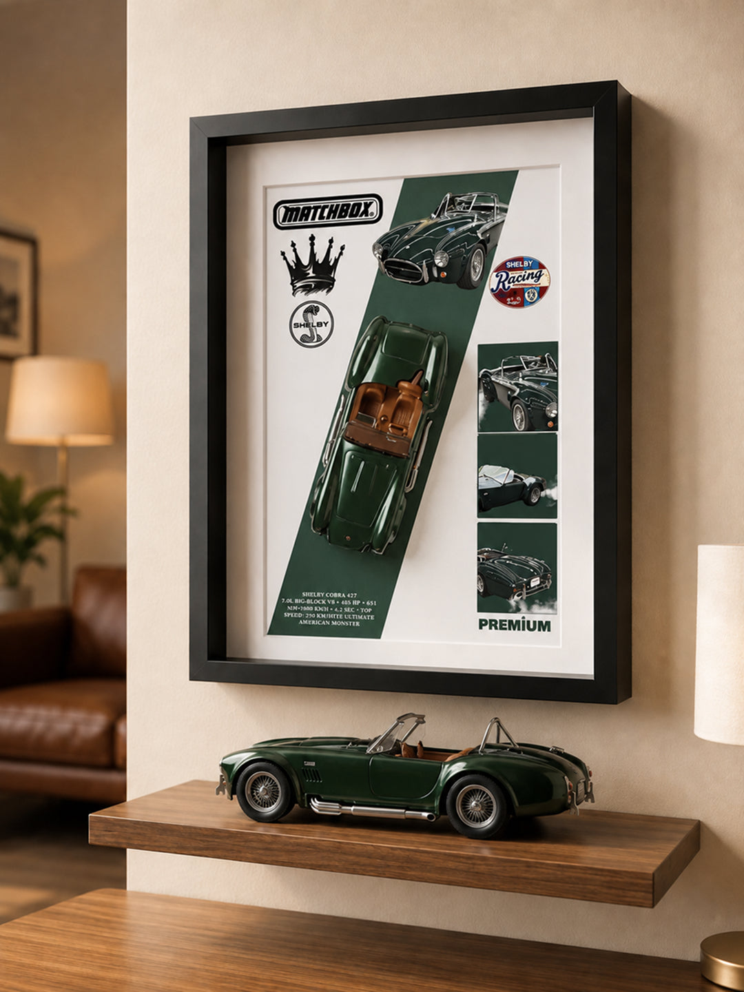 Shelby Cobra 427 Yeşil Araba Tablosu